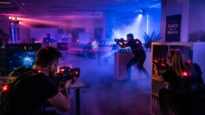 lasergamen op kantoor